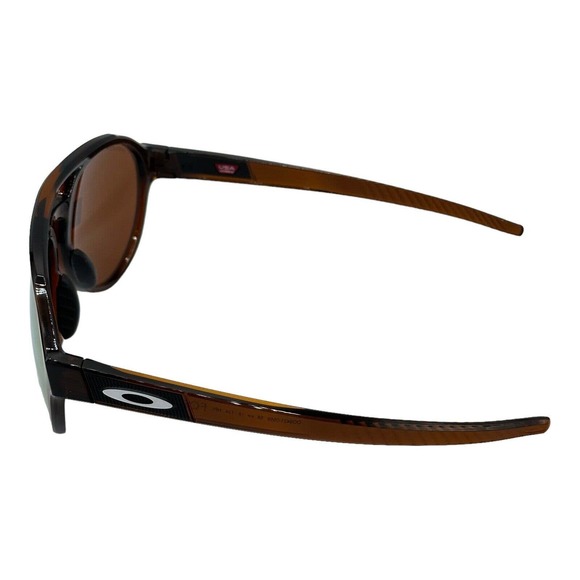 Oakley Forager Polished Rootbeer Prizm 24K Gold Polarized Lens Sunglasses - Picture 3 of 7